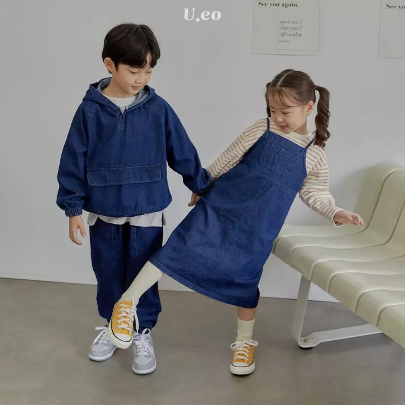 U Eo - Korean Children Fashion - #prettylittlegirls - Denim Pants - 12