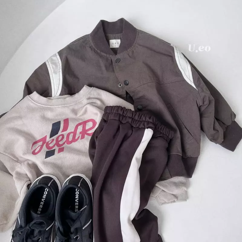 U Eo - Korean Children Fashion - #stylishchildhood - Line Track Pants