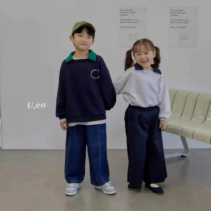 U Eo - Korean Children Fashion - #todddlerfashion - Wide Jeans - 6