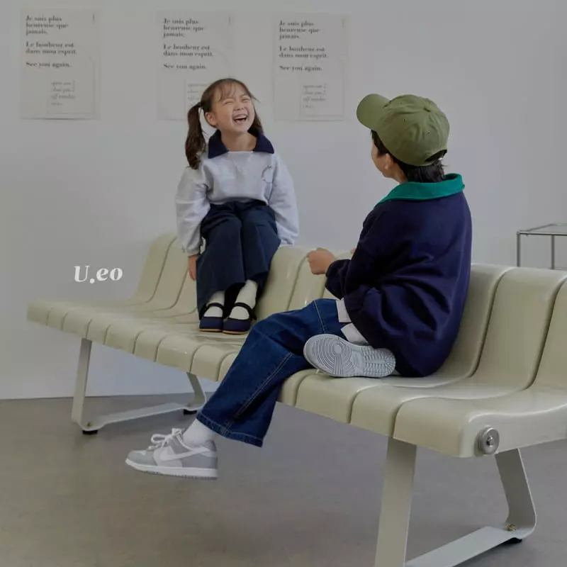 U Eo - Korean Children Fashion - #todddlerfashion - Collar Sweatshirt - 9