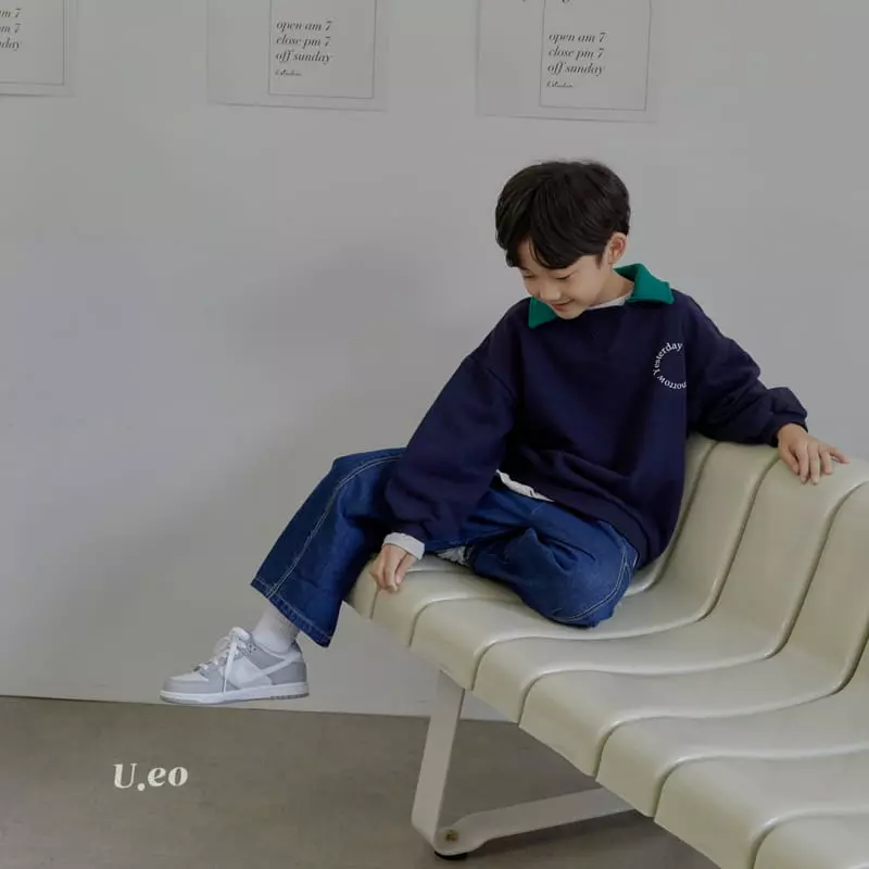 U Eo - Korean Children Fashion - #toddlerclothing - Wide Jeans - 7