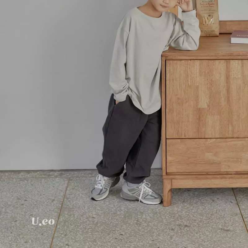 U Eo - Korean Children Fashion - #toddlerclothing - Soft Slit Tee - 5