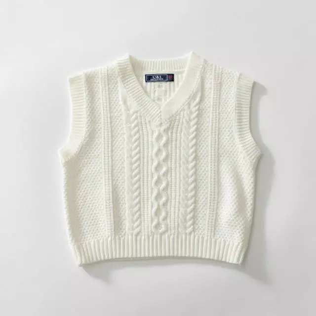 U & I - Korean Children Fashion - #prettylittlegirls - Twist Knit Vest - 4