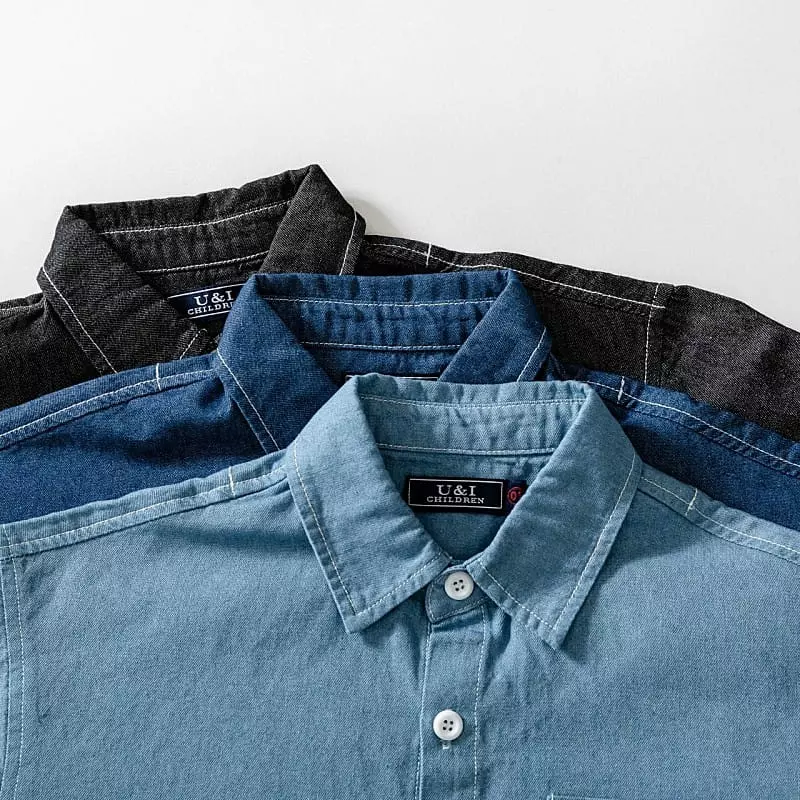 U & I - Korean Children Fashion - #designkidswear - Spring Denim Shirt - 11