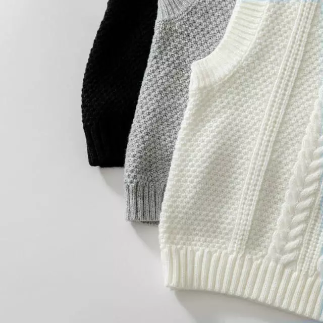 U & I - Korean Children Fashion - #designkidswear - Twist Knit Vest - 7