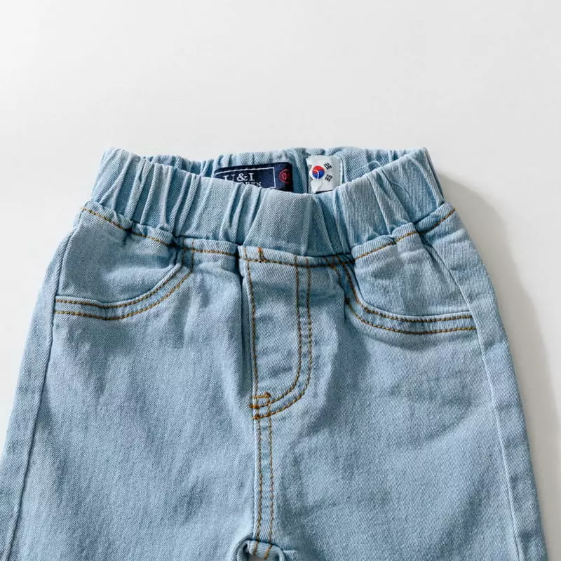 U & I - Korean Children Fashion - #fashionkids - Denim Jeggings - 5