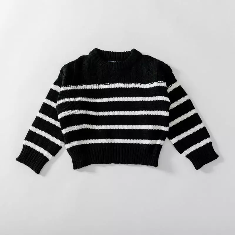 U & I - Korean Children Fashion - #fashionkids - Twist Stripes Knit Tee - 3