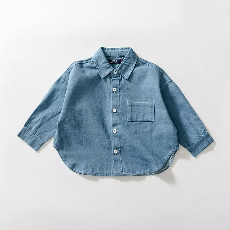U & I - Korean Children Fashion - #kidzfashiontrend - Spring Denim Shirt - 2