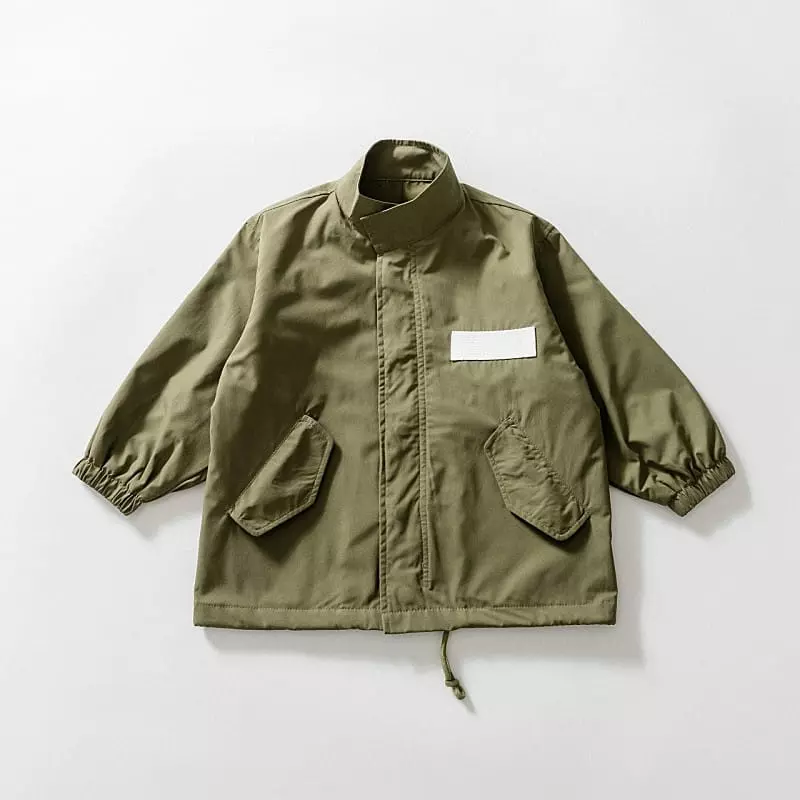 U & I - Korean Children Fashion - #kidzfashiontrend - Simple Point Field Jacket