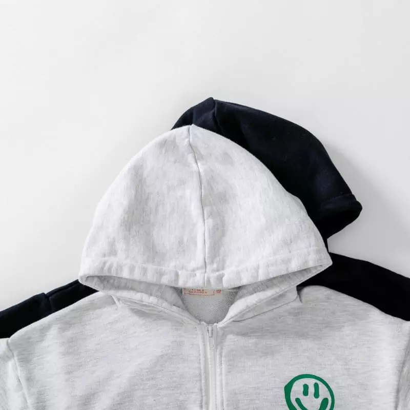U & I - Korean Children Fashion - #kidzfashiontrend - Smile Hoody Zip-up - 3