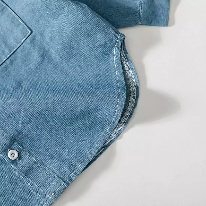 U & I - Korean Children Fashion - #Kfashion4kids - Spring Denim Shirt - 4