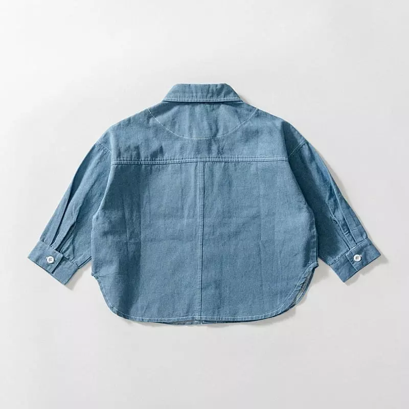 U & I - Korean Children Fashion - #magicofchildhood - Spring Denim Shirt - 5