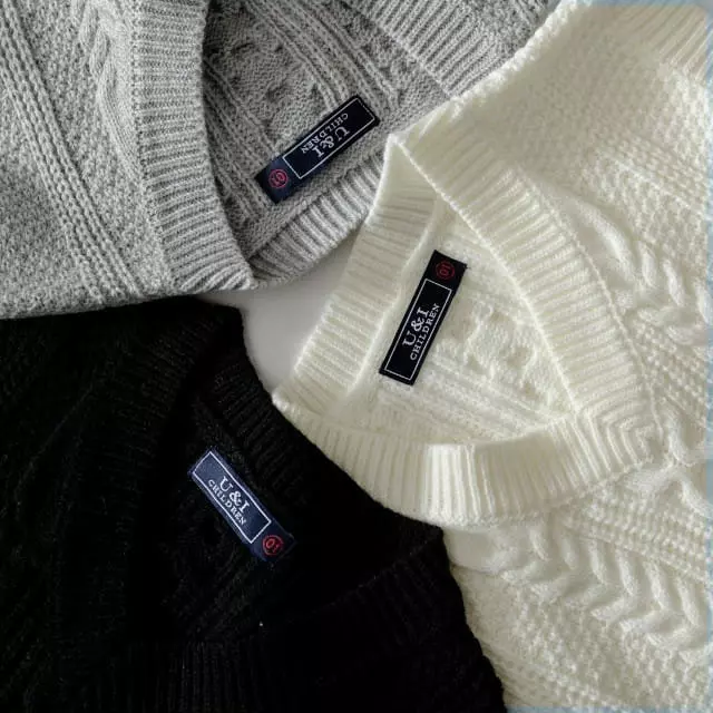 U & I - Korean Children Fashion - #magicofchildhood - Twist Knit Vest