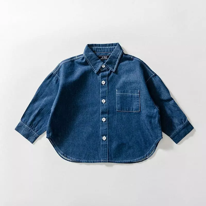 U & I - Korean Children Fashion - #minifashionista - Spring Denim Shirt - 6