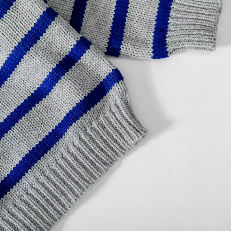 U & I - Korean Children Fashion - #minifashionista - Twist Stripes Knit Tee - 10