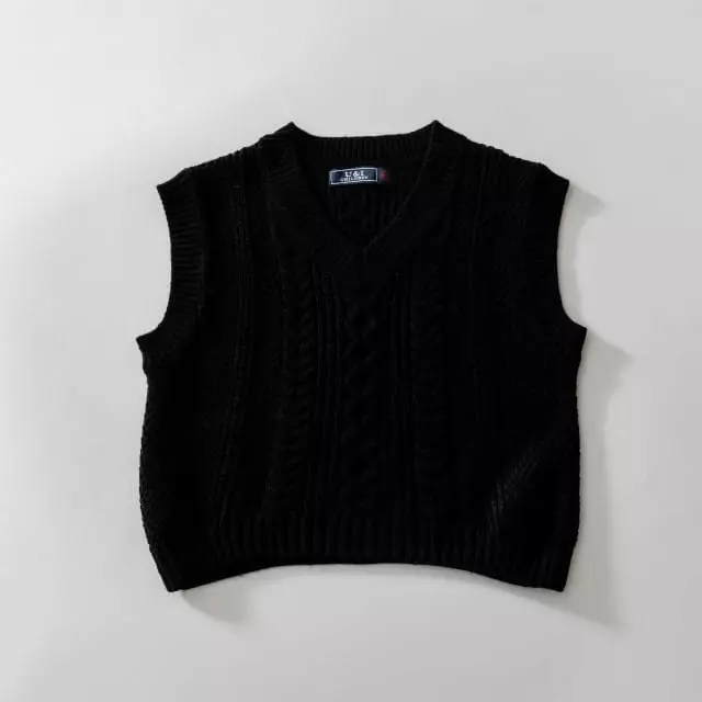 U & I - Korean Children Fashion - #prettylittlegirls - Twist Knit Vest - 3