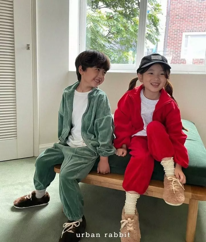 Urban Rabbit - Korean Children Fashion - #childofig - Veloure Slit Pants - 3