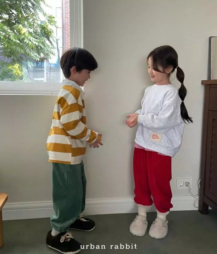 Urban Rabbit - Korean Children Fashion - #childofig - Veloure Slit Pants - 4