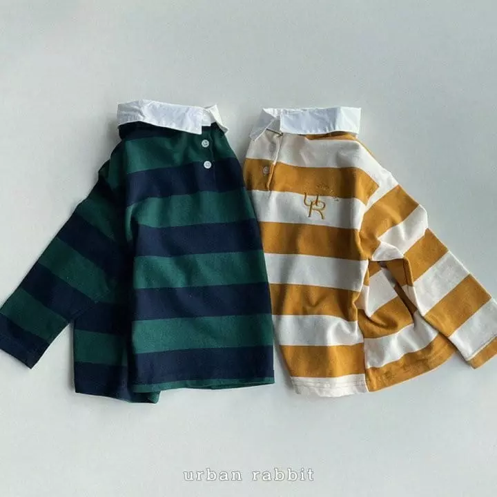 Urban Rabbit - Korean Children Fashion - #designkidswear - Rugby Embroidery Tee - 4