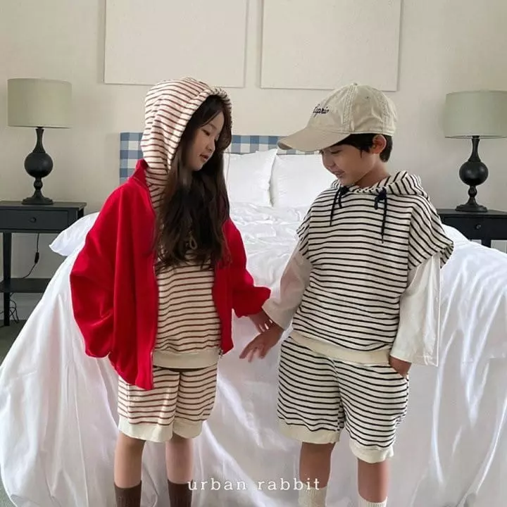 Urban Rabbit - Korean Children Fashion - #discoveringself - Stripes Hoody - 2