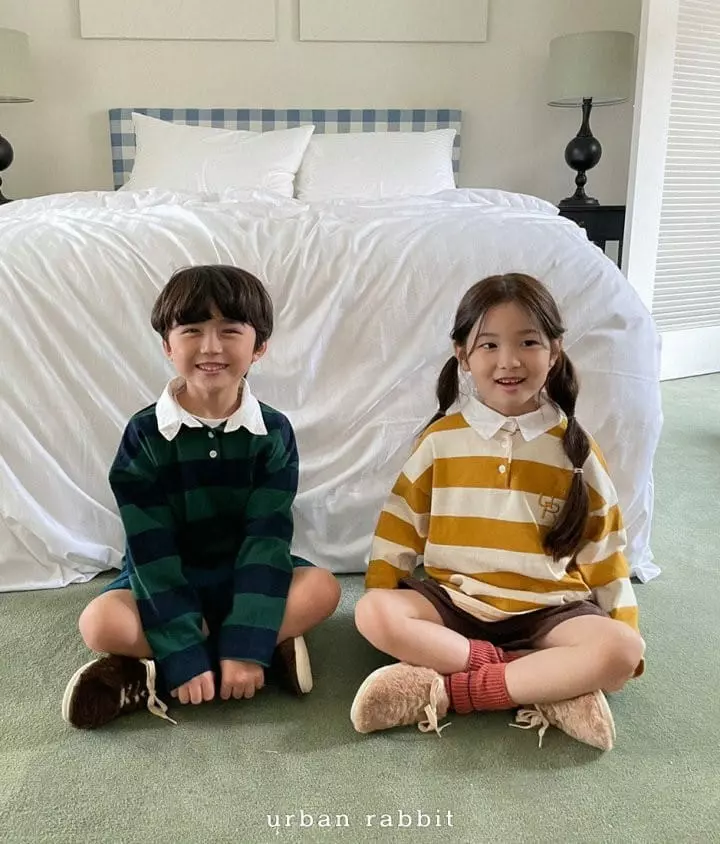 Urban Rabbit - Korean Children Fashion - #fashionkids - Rugby Embroidery Tee - 5