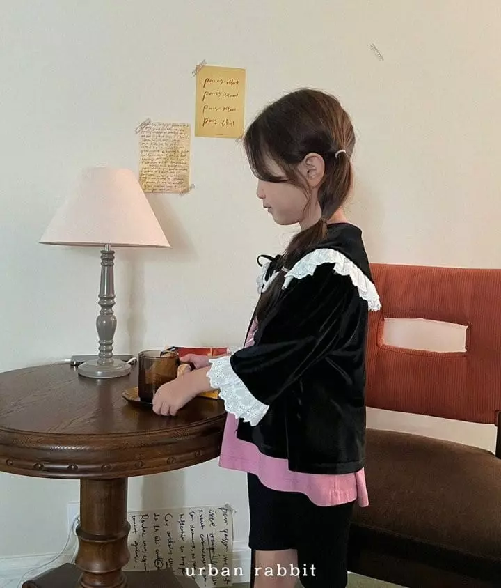 Urban Rabbit - Korean Children Fashion - #kidsshorts - Velvet Cardigan - 11