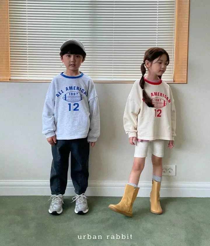 Urban Rabbit - Korean Children Fashion - #kidsshorts - Eri Color Sweatshirt - 8