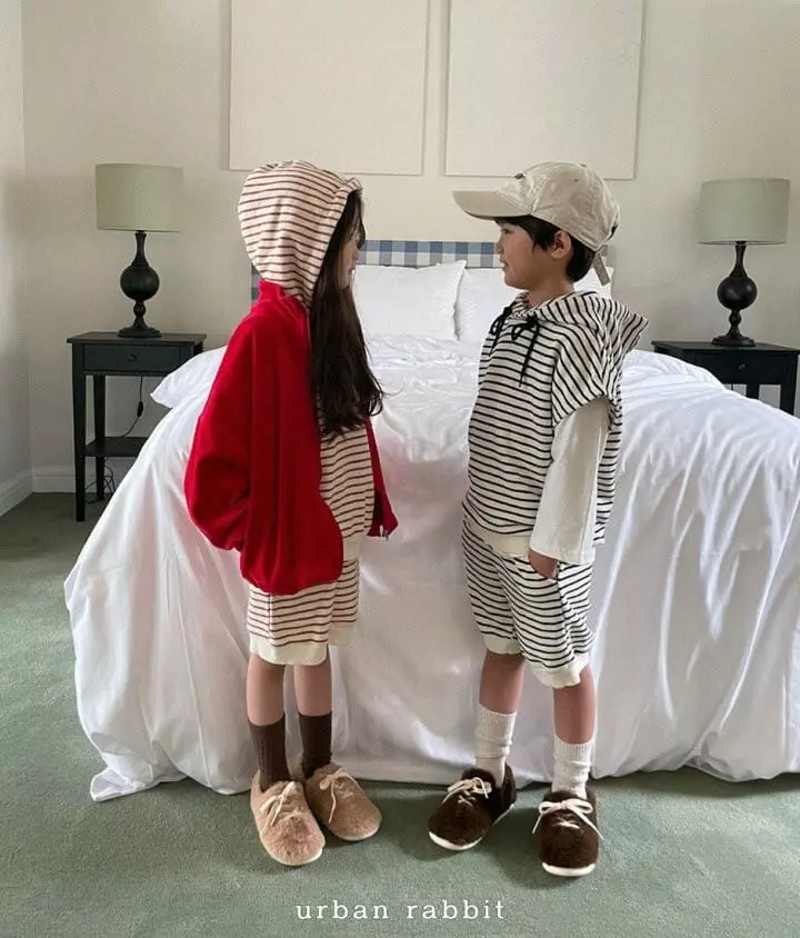 Urban Rabbit - Korean Children Fashion - #kidsstore - Stripes Hoody - 5