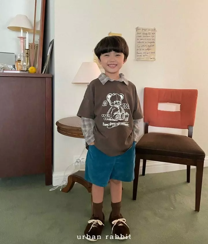 Urban Rabbit - Korean Children Fashion - #kidsshorts - Ash Check Shirt - 4
