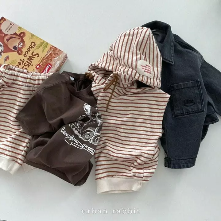 Urban Rabbit - Korean Children Fashion - #kidzfashiontrend - Stripes Hoody - 6