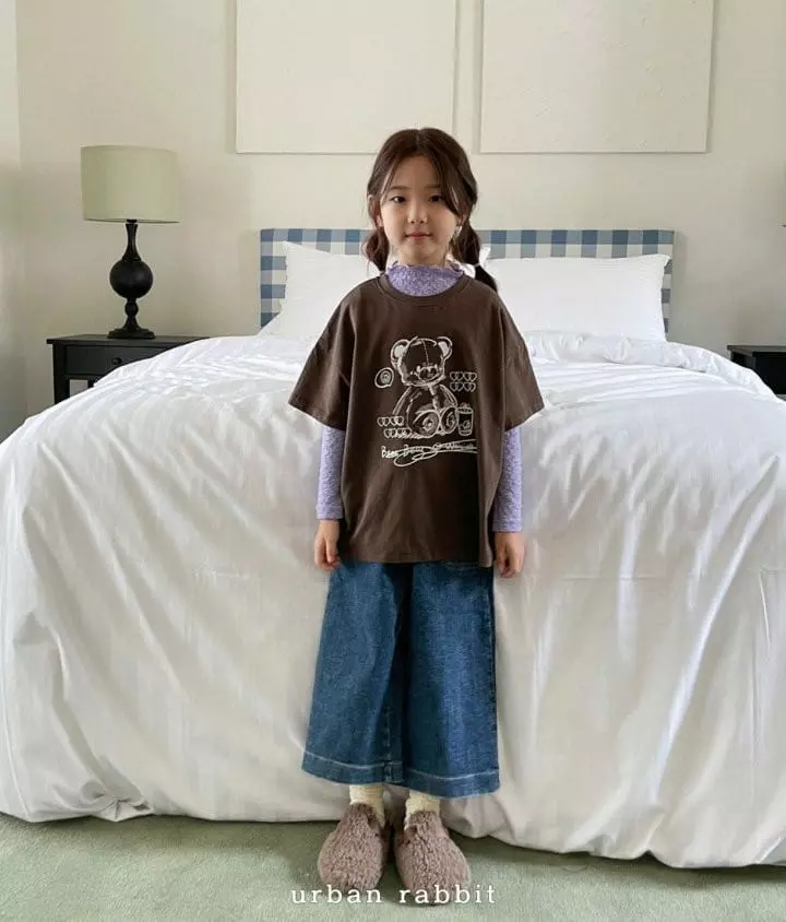 Urban Rabbit - Korean Children Fashion - #todddlerfashion - Sketch Bear Tee - 6