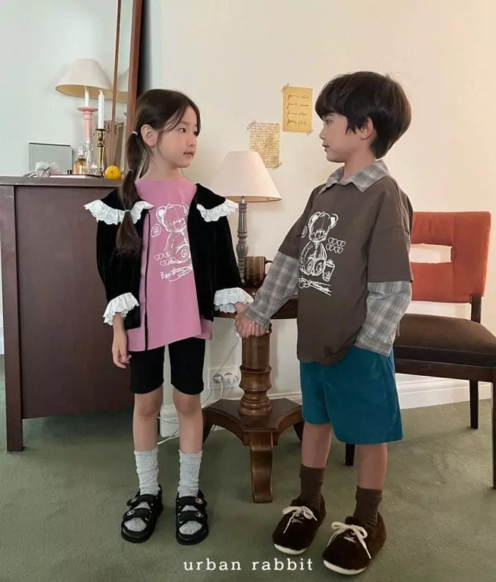 Urban Rabbit - Korean Children Fashion - #toddlerclothing - Sketch Bear Tee - 7