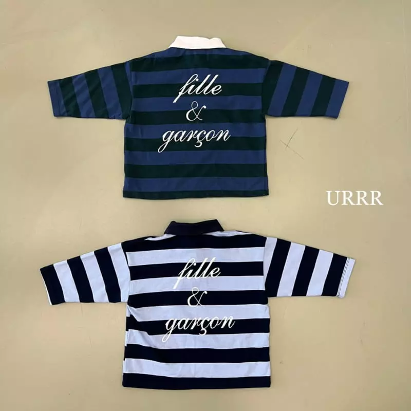 Urrr - Korean Children Fashion - #designkidswear - Browine Collar Tee - 7