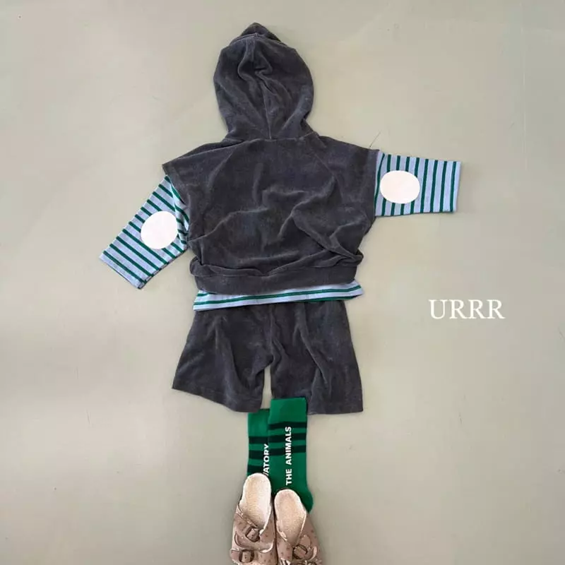 Urrr - Korean Children Fashion - #fashionkids - Inssa Hoody Top Bottom SET - 5
