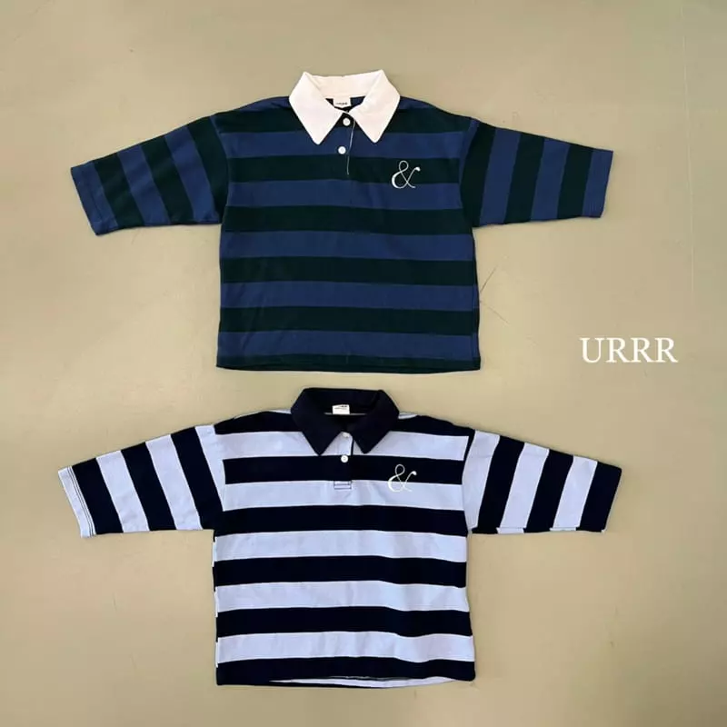 Urrr - Korean Children Fashion - #minifashionista - Browine Collar Tee - 2