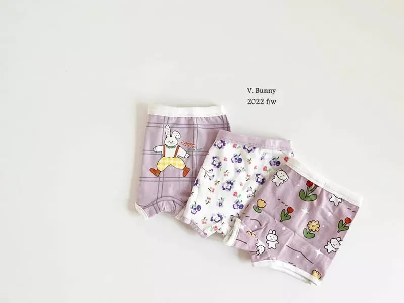 V Bunny - Korean Children Fashion - #Kfashion4kids - Alice Rabbit Underwear Set