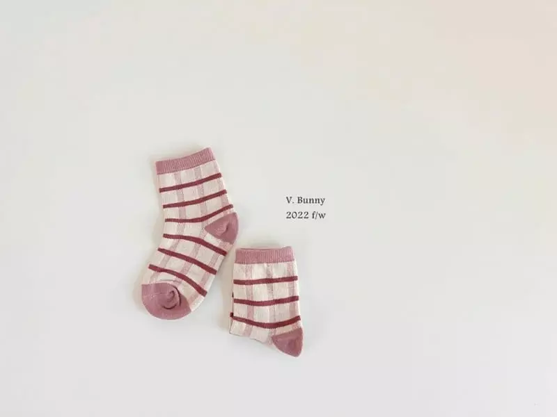 V Bunny - Korean Children Fashion - #Kfashion4kids - Mare Socks Set - 5