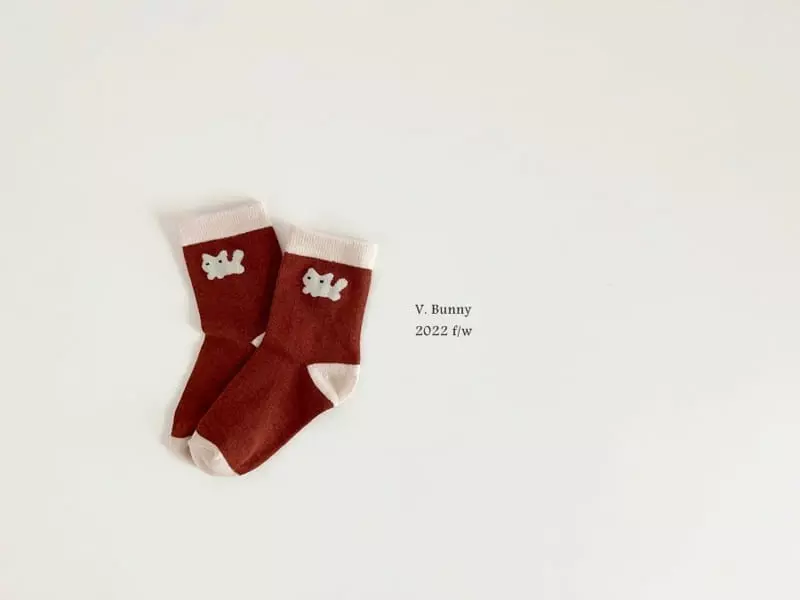 V Bunny - Korean Children Fashion - #childofig - Acorn Socks Set - 2