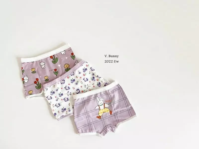 V Bunny - Korean Children Fashion - #childrensboutique - Alice Rabbit Underwear Set - 8