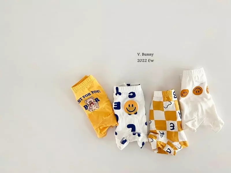 V Bunny - Korean Children Fashion - #childrensboutique - Smile Underwear Set - 7