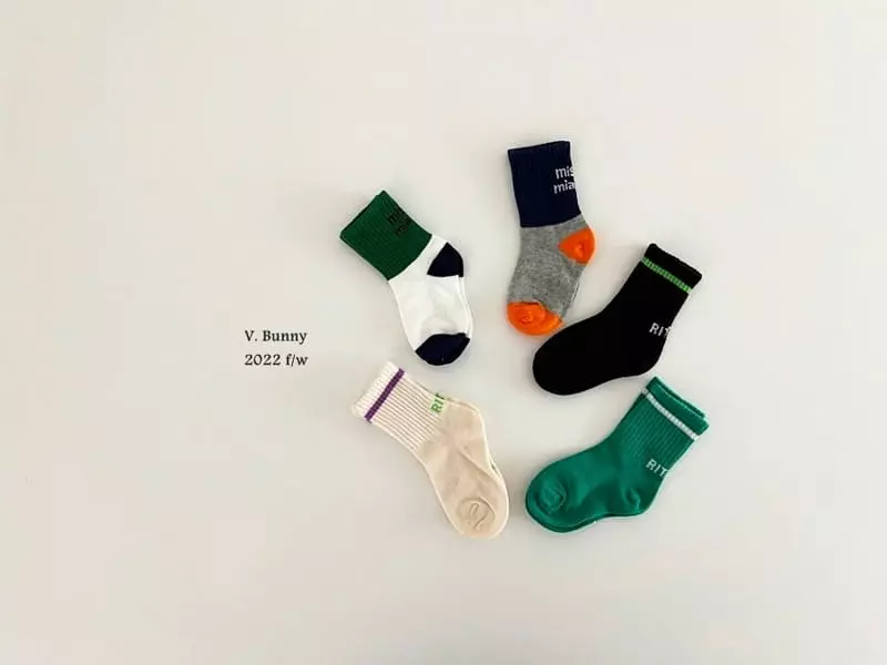 V Bunny - Korean Children Fashion - #childrensboutique - Little Socks Set - 8