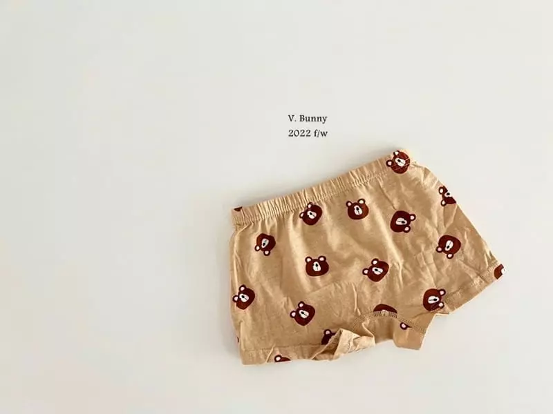 V Bunny - Korean Children Fashion - #childrensboutique - Teddy Underwear Set - 6