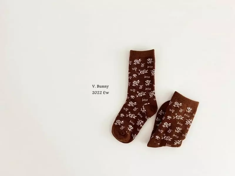 V Bunny - Korean Children Fashion - #childrensboutique - Bake Socks Set - 5
