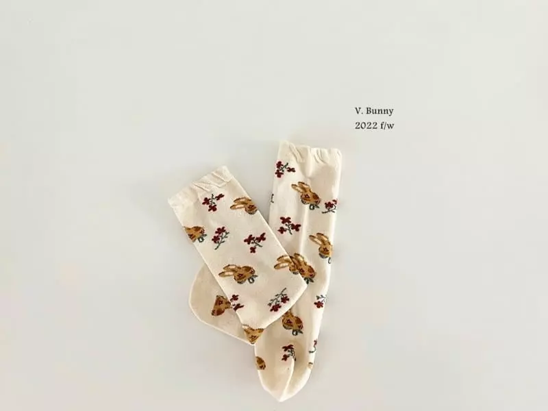 V Bunny - Korean Children Fashion - #childrensboutique - Barnie Socks Set - 3