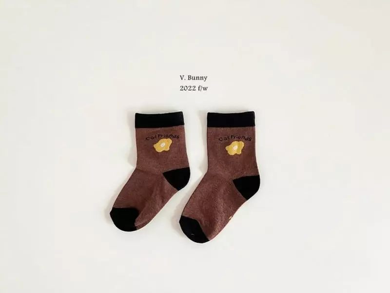 V Bunny - Korean Children Fashion - #childrensboutique - Acorn Socks Set - 3