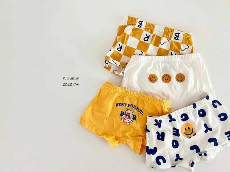 V Bunny - Korean Children Fashion - #designkidswear - Smile Underwear Set - 8