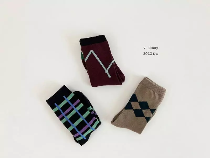 V Bunny - Korean Children Fashion - #designkidswear - Over Socks Set - 2