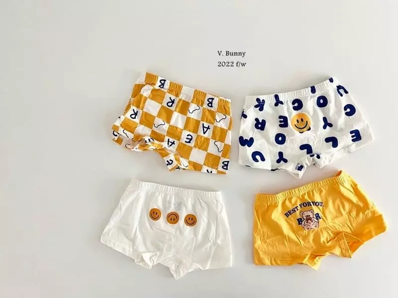V Bunny - Korean Children Fashion - #discoveringself - Smile Underwear Set - 9