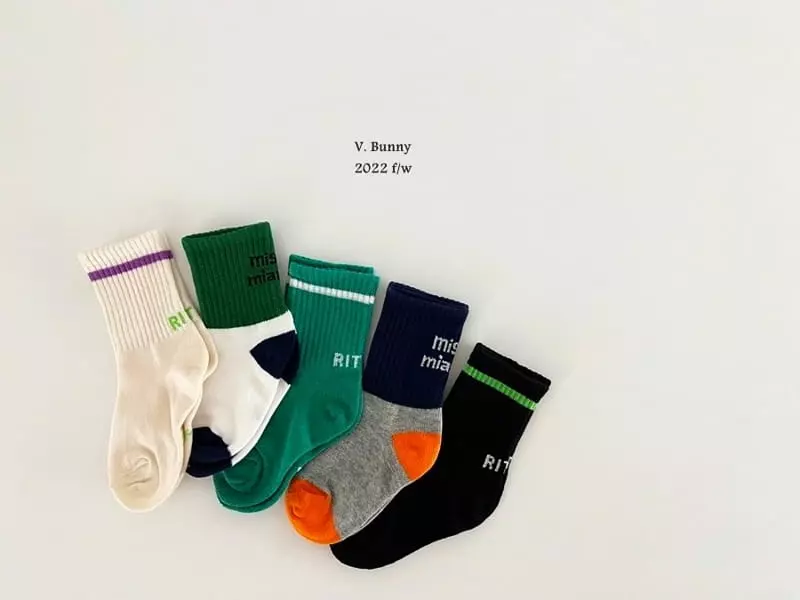 V Bunny - Korean Children Fashion - #discoveringself - Little Socks Set - 10