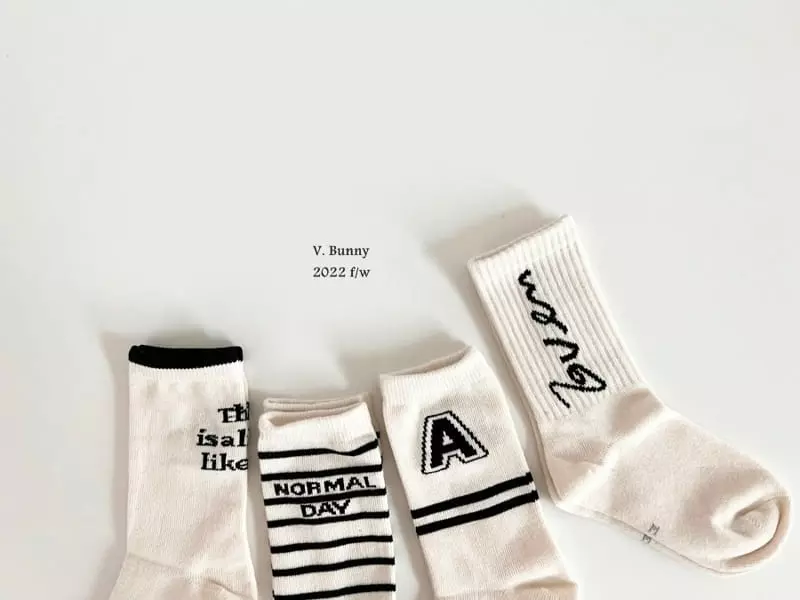 V Bunny - Korean Children Fashion - #discoveringself - Dan A Socks Set